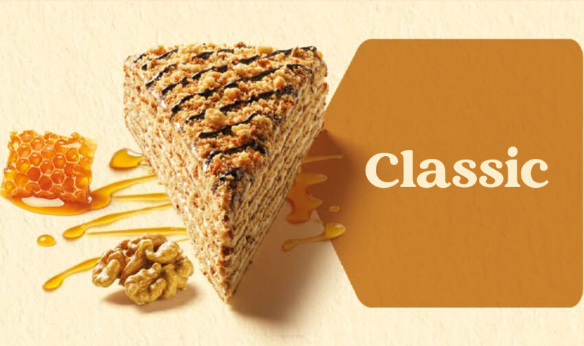 Torcik miodowy MARLENKA® z orzechami włoskimi - 100g