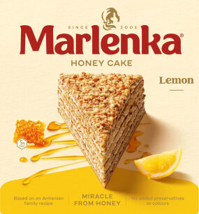 Cytrynowy tort miodowy MARLENKA® - 800g