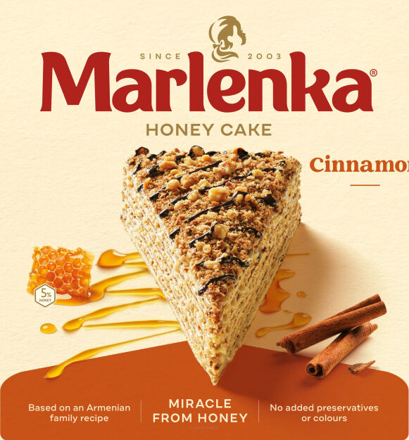 Tort miodowy MARLENKA® z cynamonem - 800g